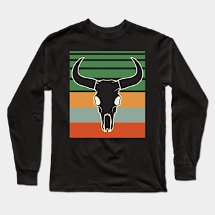 Vintage Buffalo Skull Long Sleeve T-Shirt